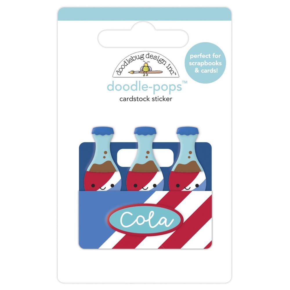 Doodlebug SODA LICIOUS Doodle-Pops 3D Stickers Scrapbooksrus