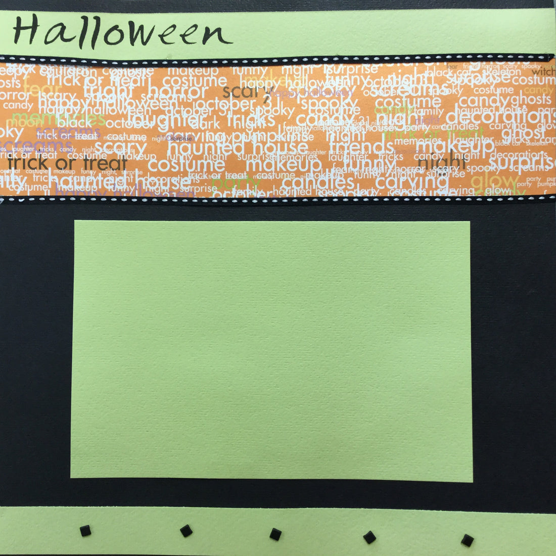 Premade Pages $5.00 HALLOWEEN 12&quot;X12&quot; Scrapbook Pages
