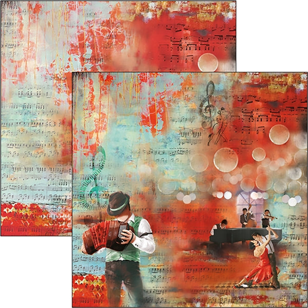 Ciao Bella TANGO Paper Pad 12 Sheets Scrapbooksrus