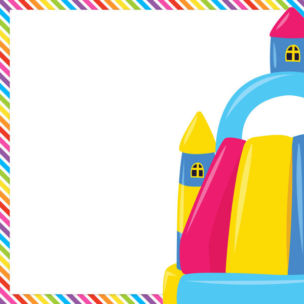 INFLATABLE BOUNCE HOUSE 12x12 Scrapbook Paper Scrapbooksrus