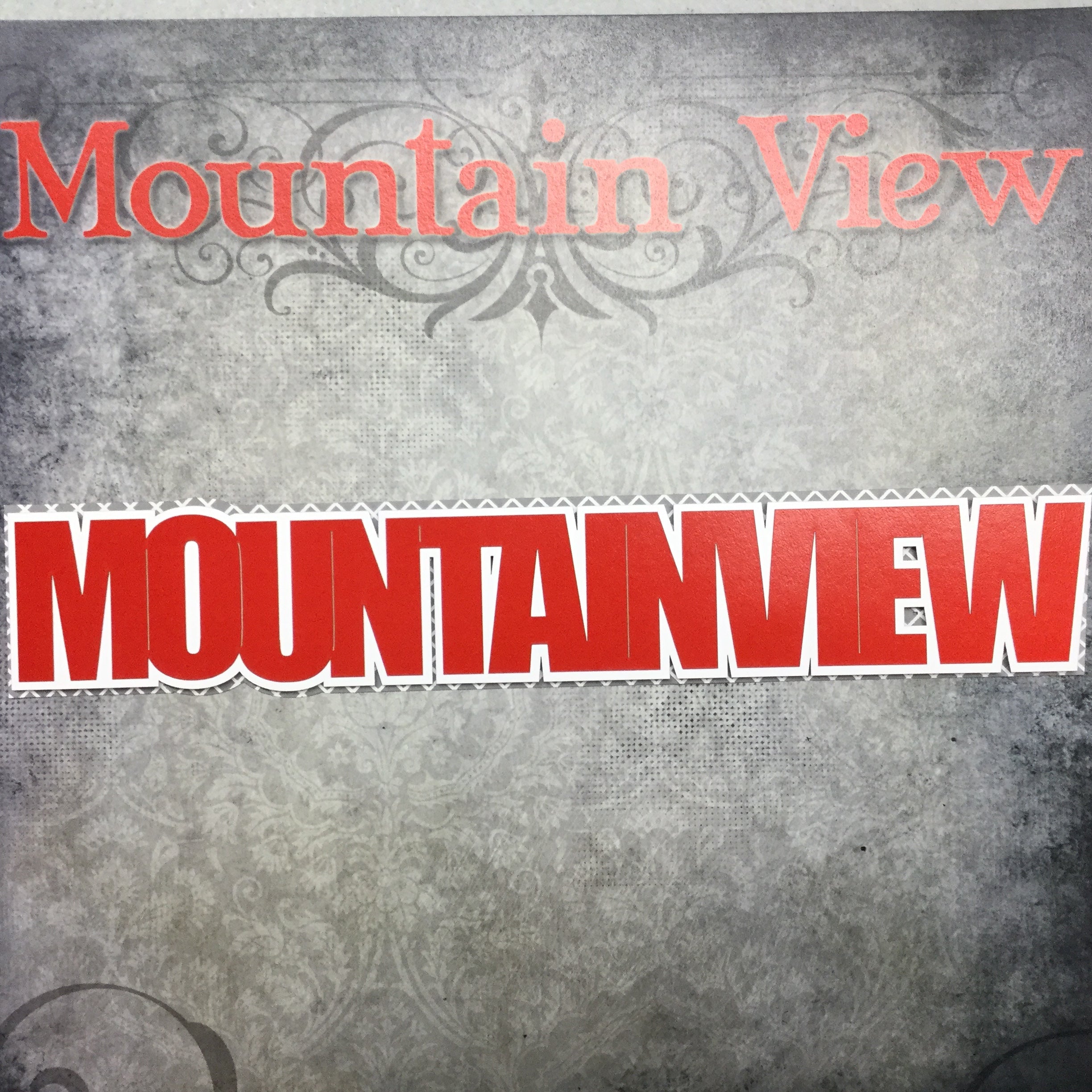 Laurel Leaf MOUNTAINVIEW Travel School Laser Cuts 3"X9" 1pc Scrapbooksrus