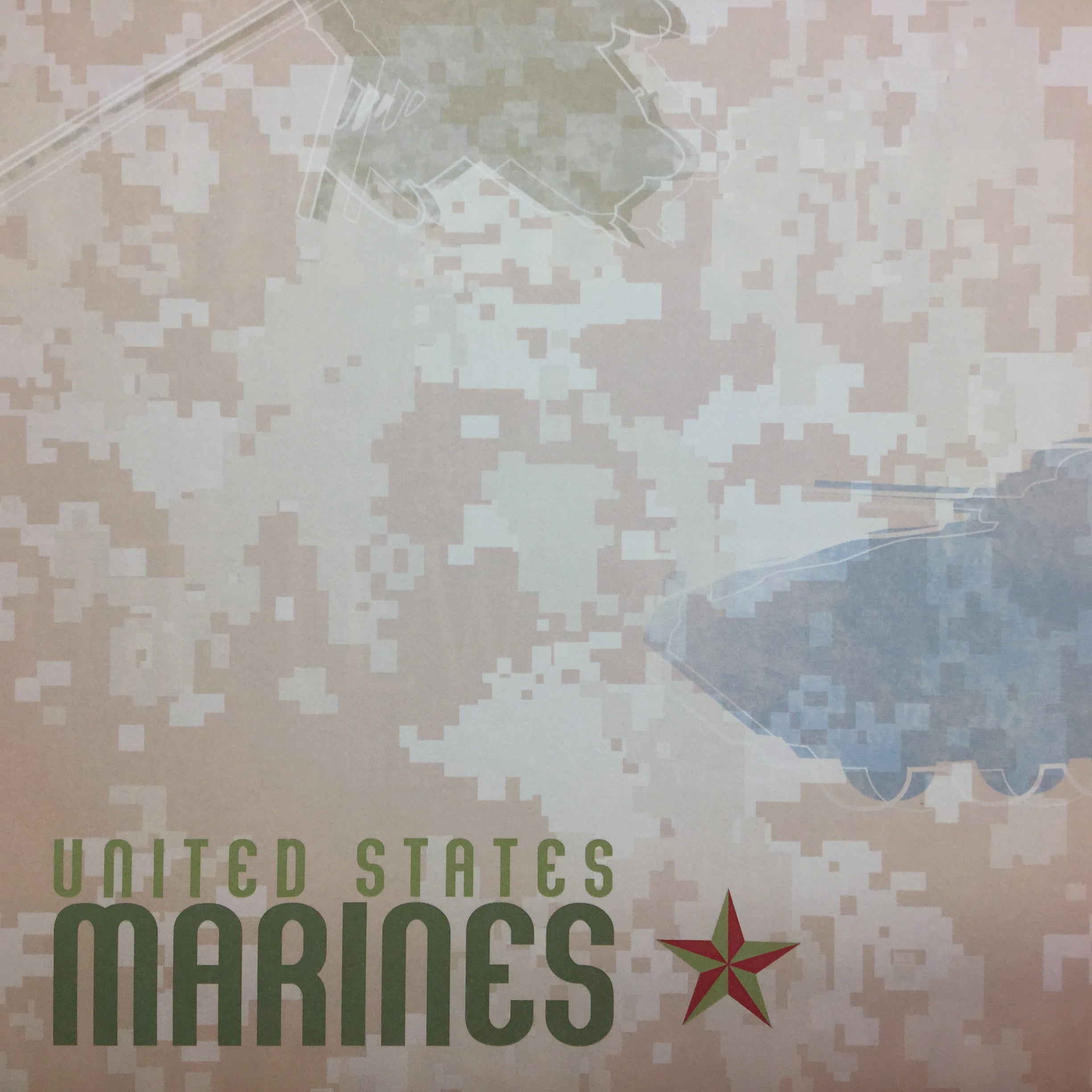 US MARINES 12x12” Scrapbook Kit 1B Scrapbooksrus