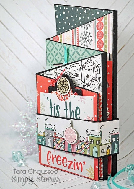 Simple Stories Freezin’ Season 4x6 HORIZONTAL ELEMENTS 12x12 Scrapbook Paper Scrapbooksrus