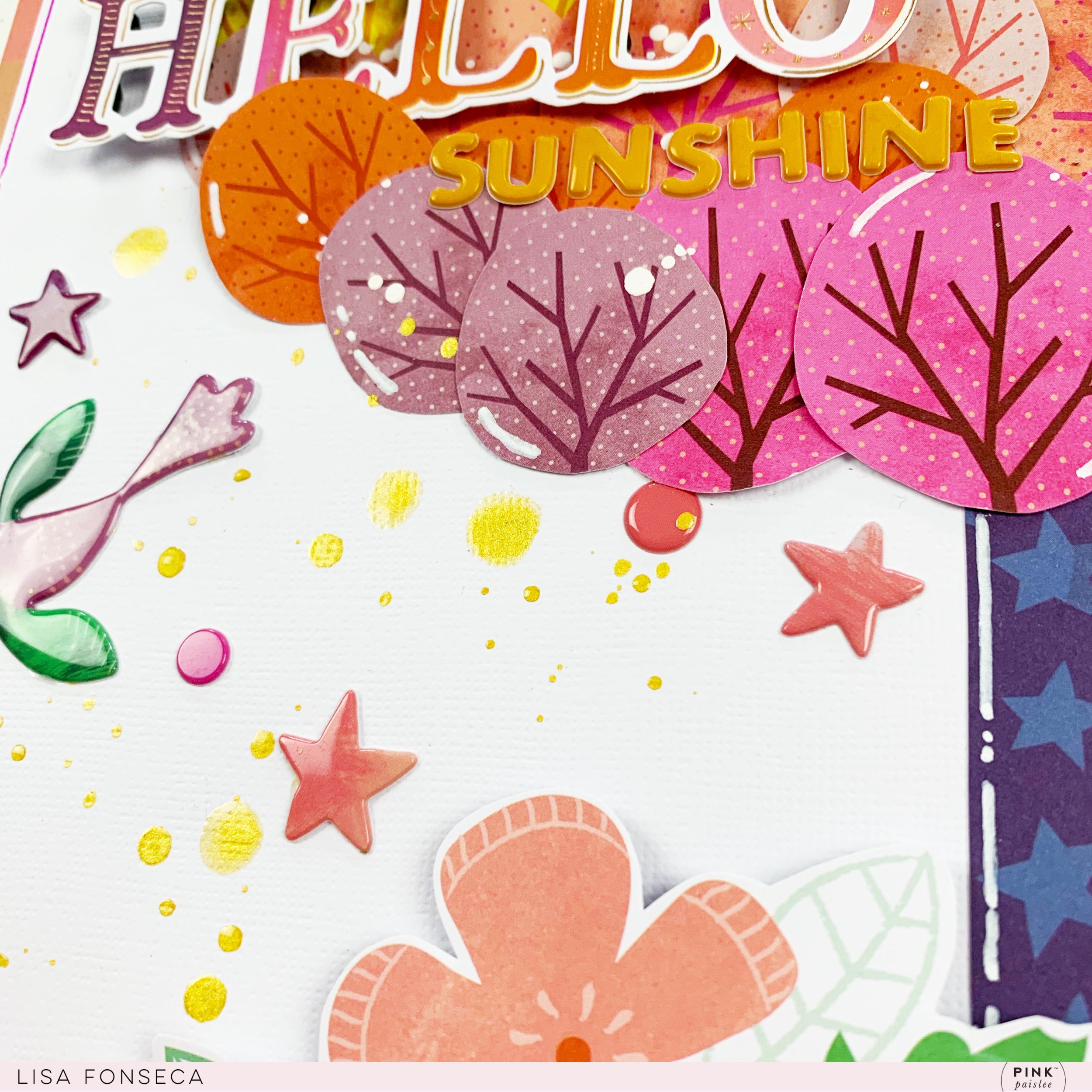 Pink Paislee TRULY GRATEFUL Puffy Word Stickers Scrapbooksrus