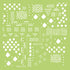 Kaisercraft Designer Template TRIBAL COLLAGE 6"X6" Stencil Scrapbooksrus