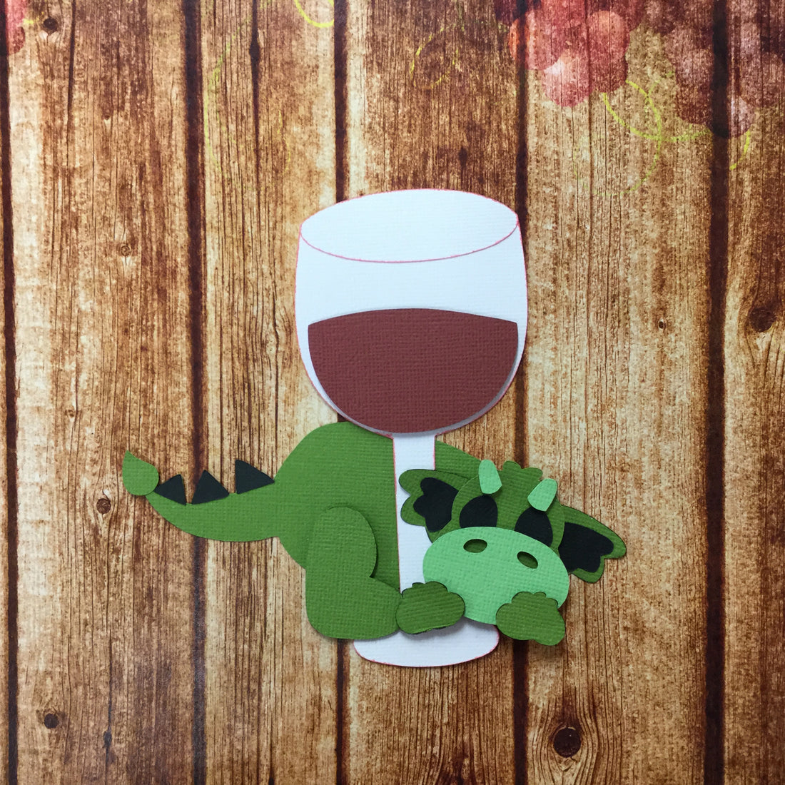 WINE & DRAGON 3D Die Cut Embellishments Scrapbooksrus
