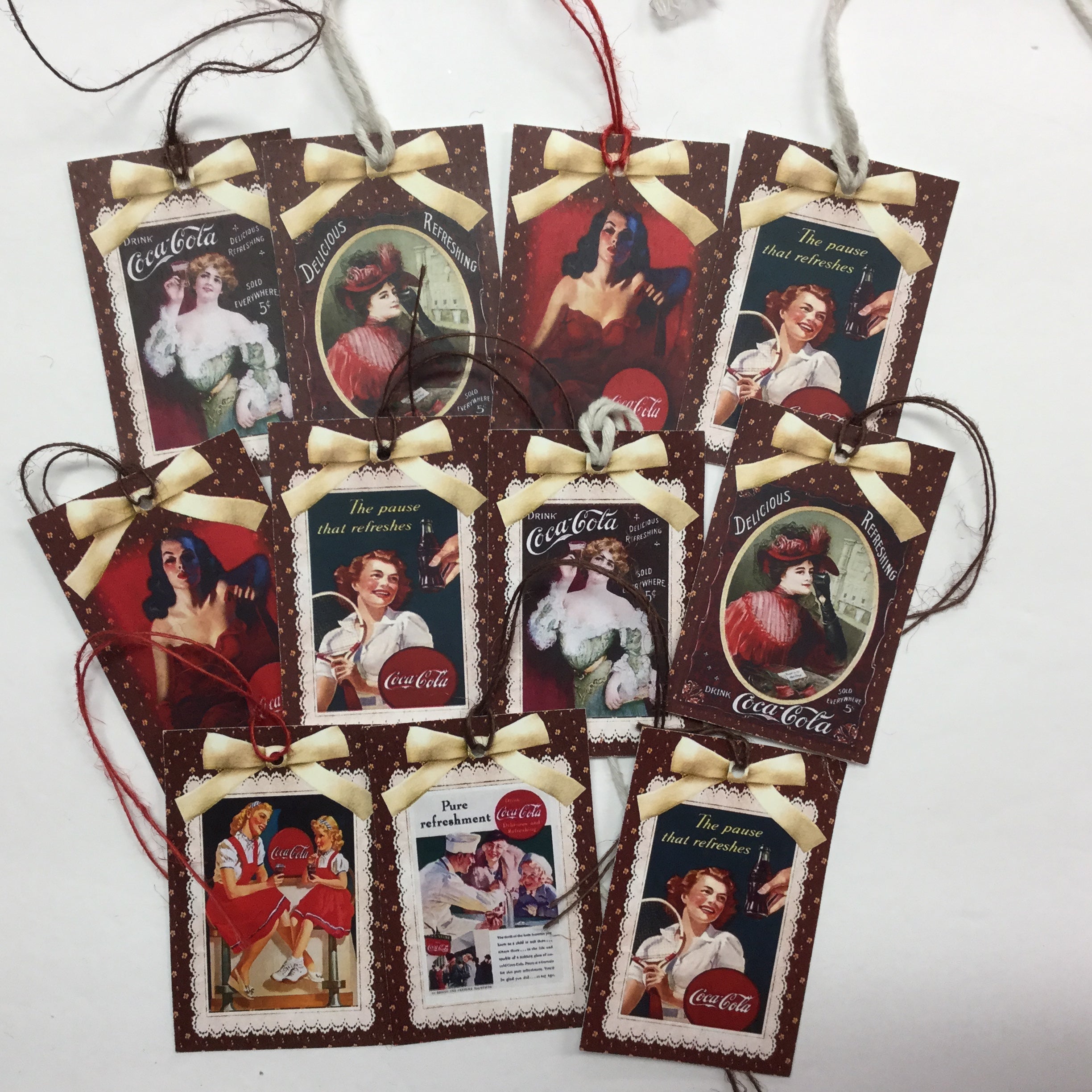 Tags & Ephemera 10pc VINTAGE COCA-COLA Scrapbooksrus