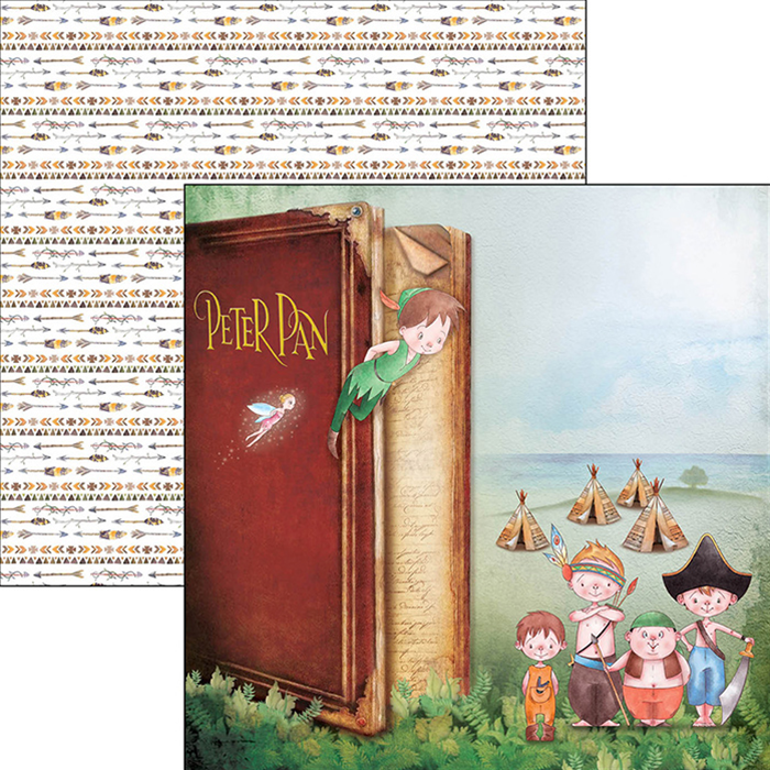 Ciao Bella NEVERLAND Paper Pad 12 Sheets Scrapbooksrus