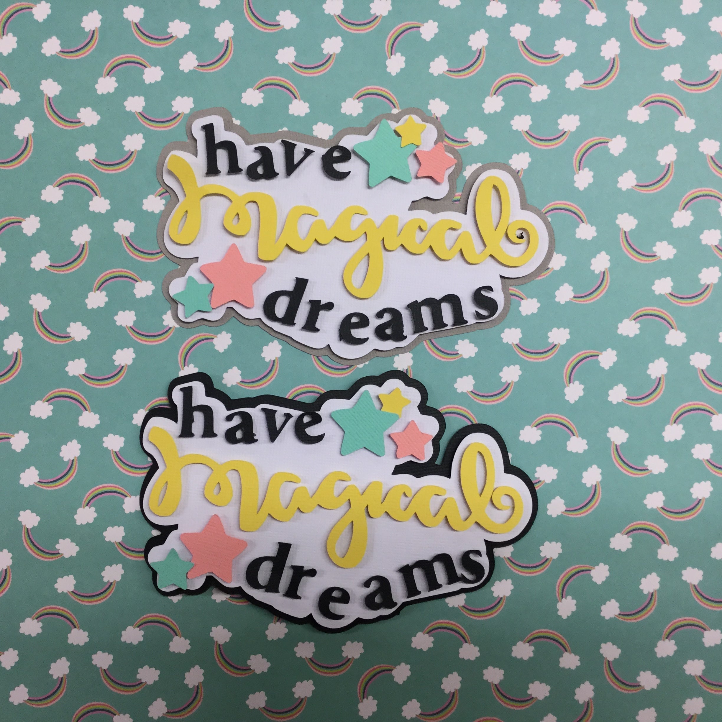HAVE MAGICAL DREAMS Custom Scrapbook Die Cut Embellishments Scrapbooksrus