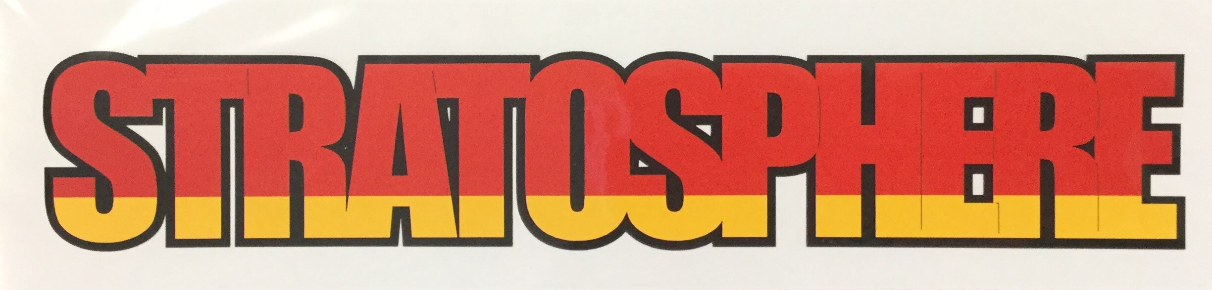 STRATOSPHERE Two-Tone Title Travel Laser Cuts 3"X12" 1pc Scrapbooksrus