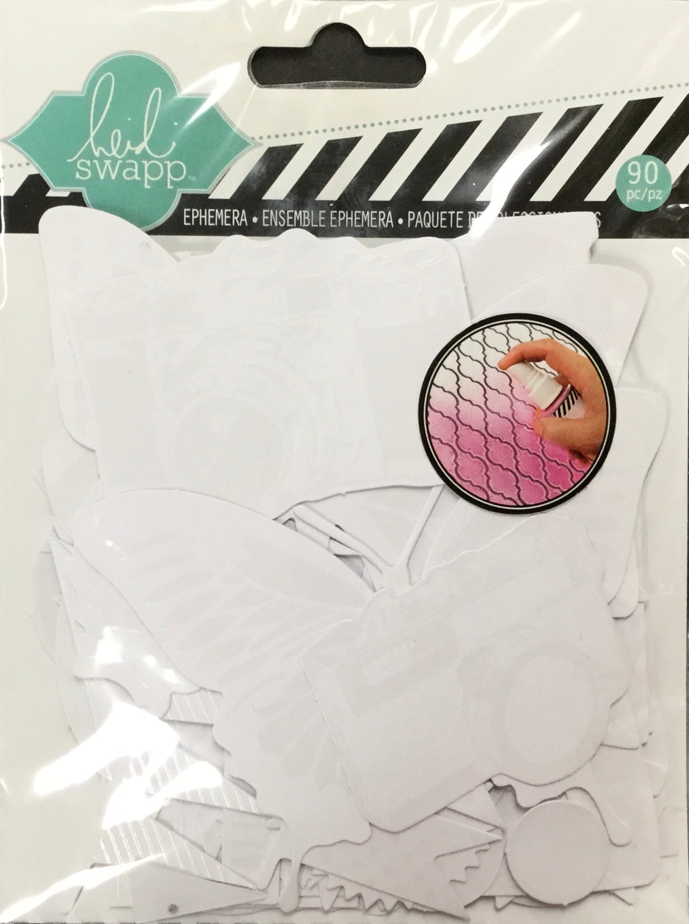 Pink Paislee Heidi Swapp BUTTERFLY Ephemera 90pc Scrapbooksrus