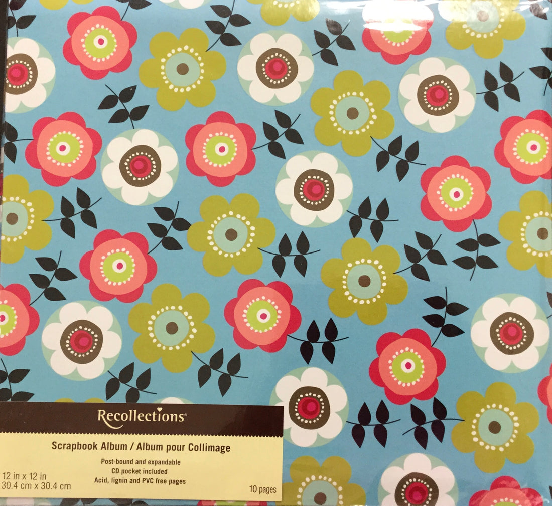 Recollections SPRING FLOWERS 12"X12" Scrapbook Album Scrapbooksrus