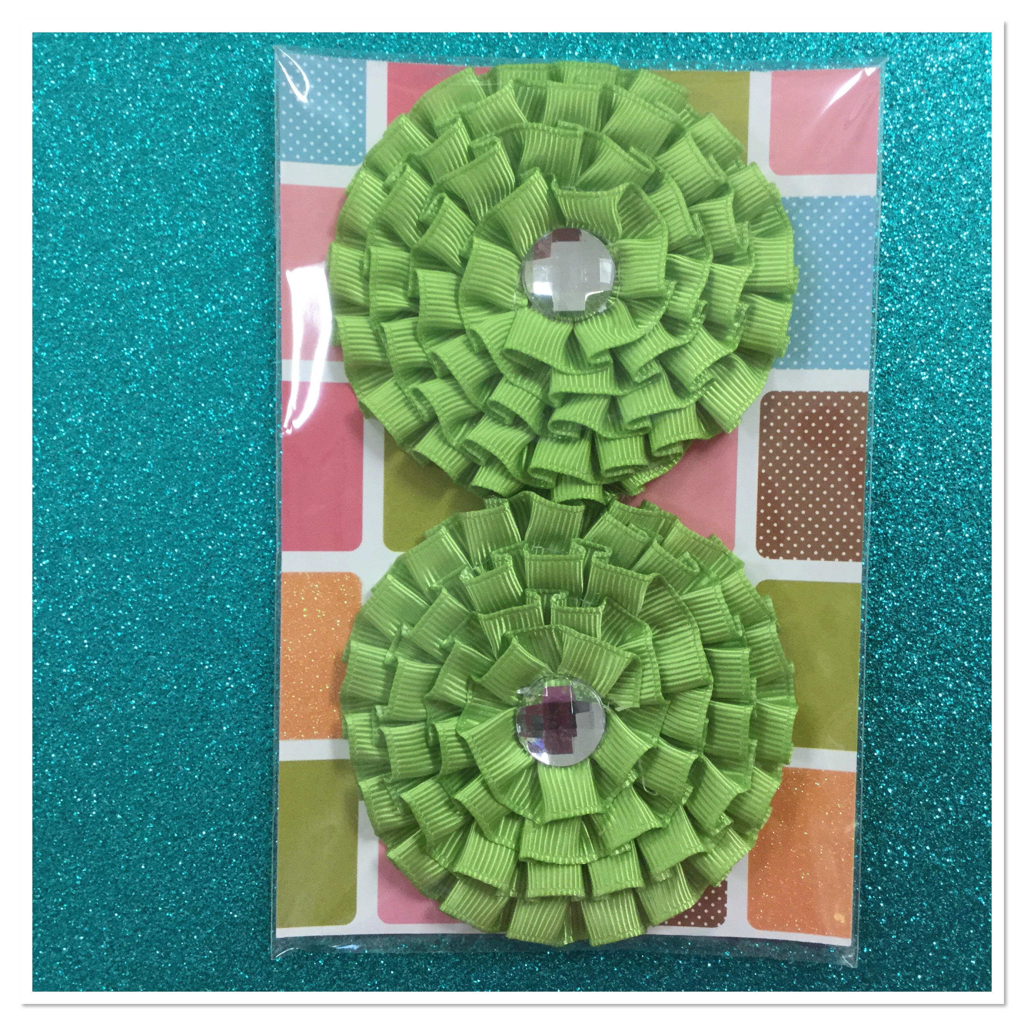 3” Handmade Pleated Flowers Scrapbooksrus