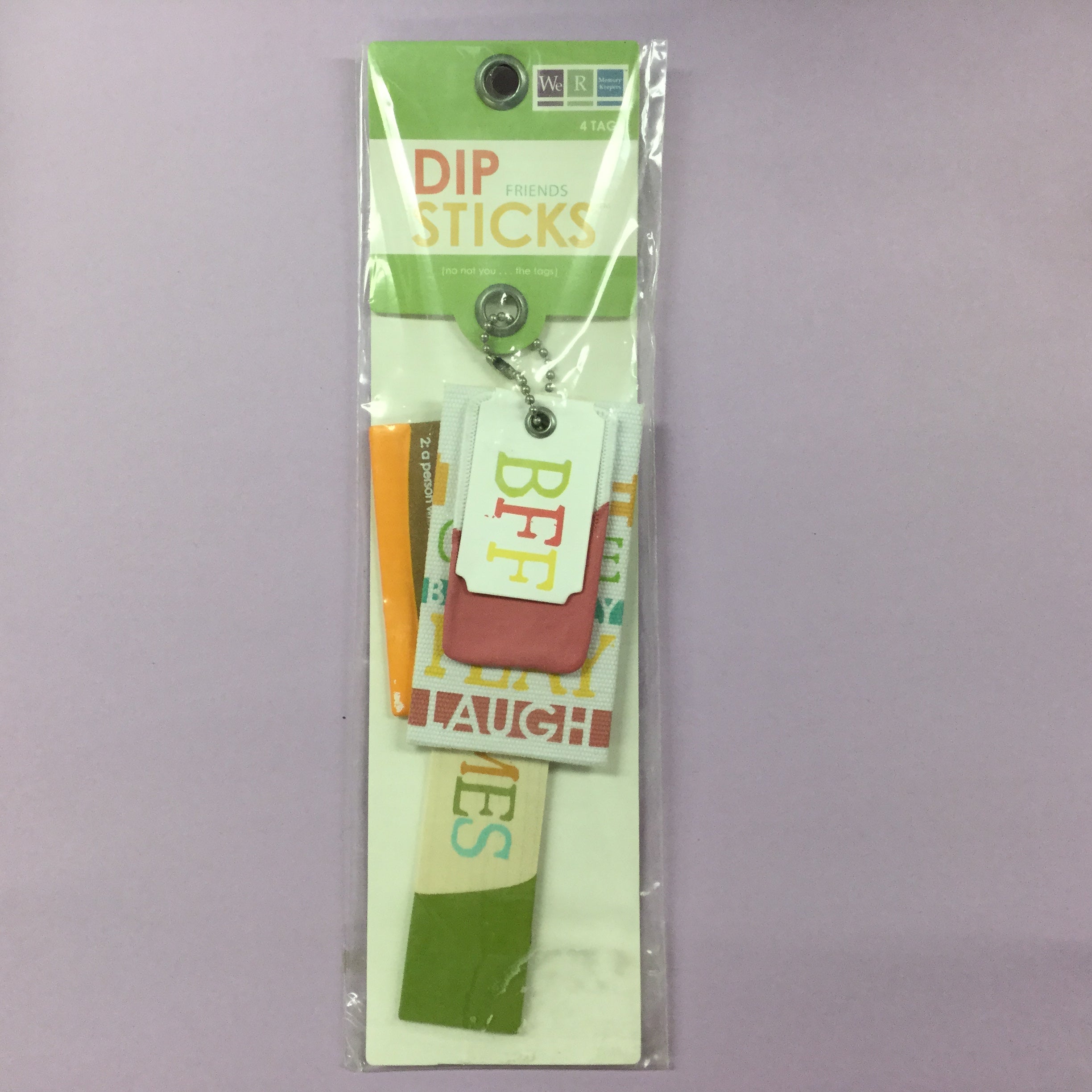 We R Memory Keepers FRIENDS Dip Sticks 4 Tags Scrapbooksrus