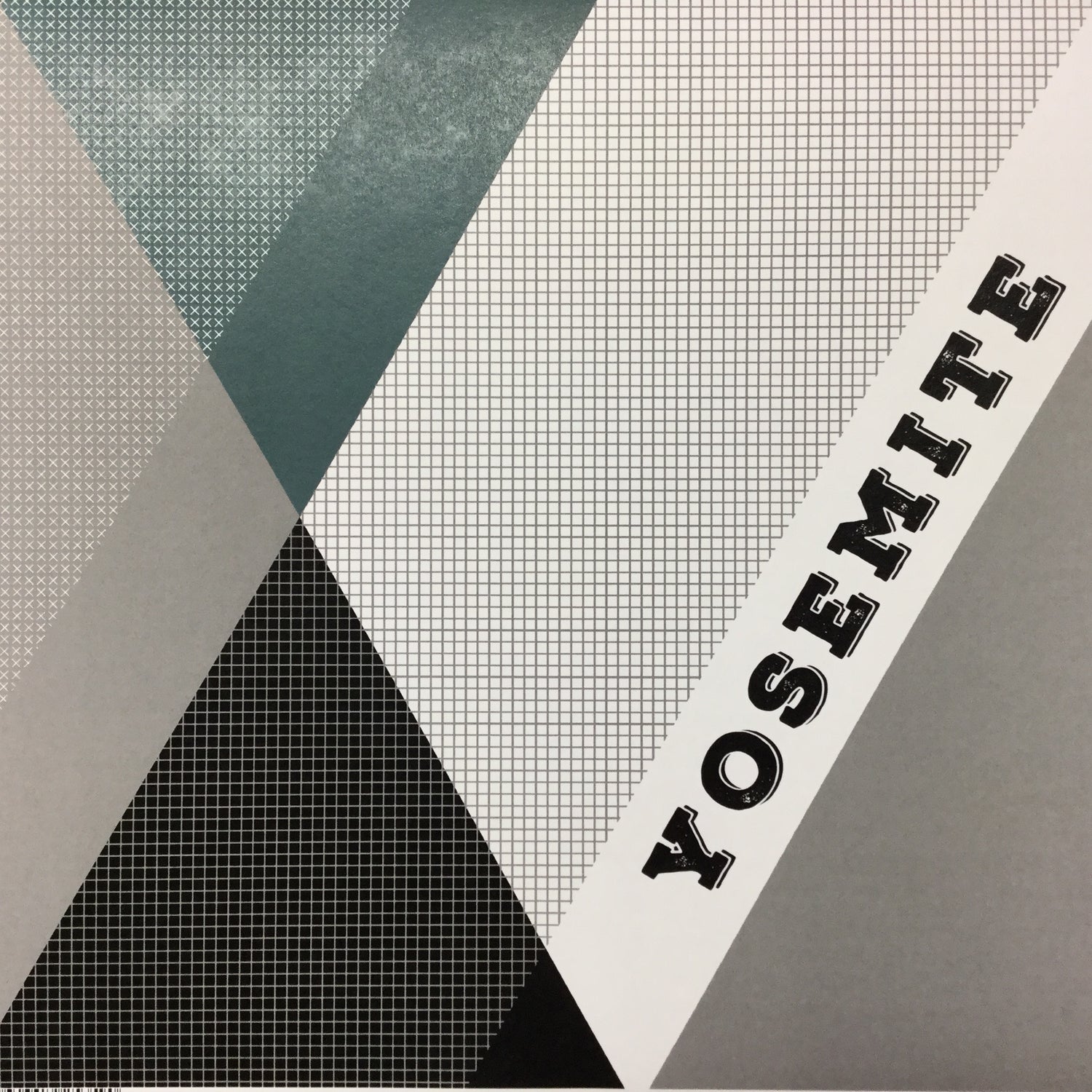 National Park YOSEMITE COLOR BLOCK 12"X12" Scrapbook Paper Scrapbooksrus