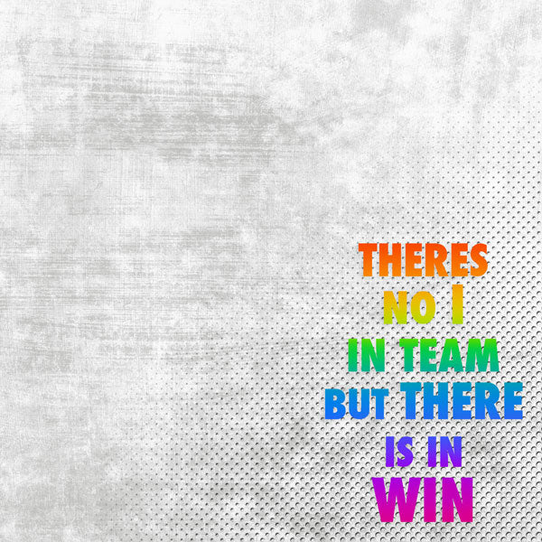 WIN-NEON QUOTE 12x12 Scrapbook Paper Scrapbooksrus