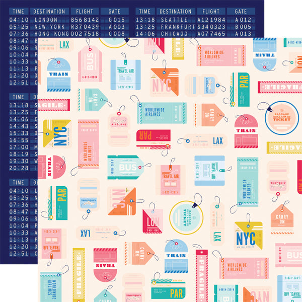 Carta Bella 12"x12" LET’S TRAVEL 13pc COLLECTION KIT Scrapbooksrus