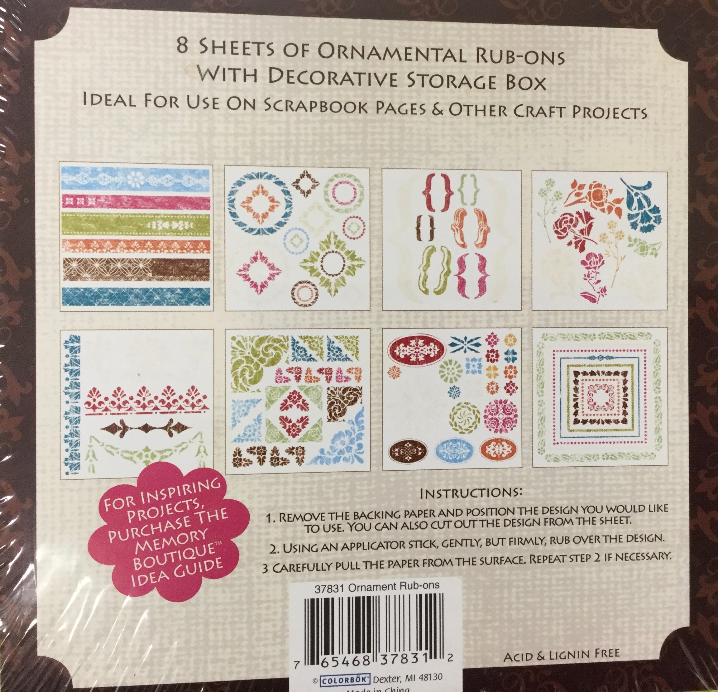Memory Boutique ORNAMENTAL Rubons Scrapbooksrus