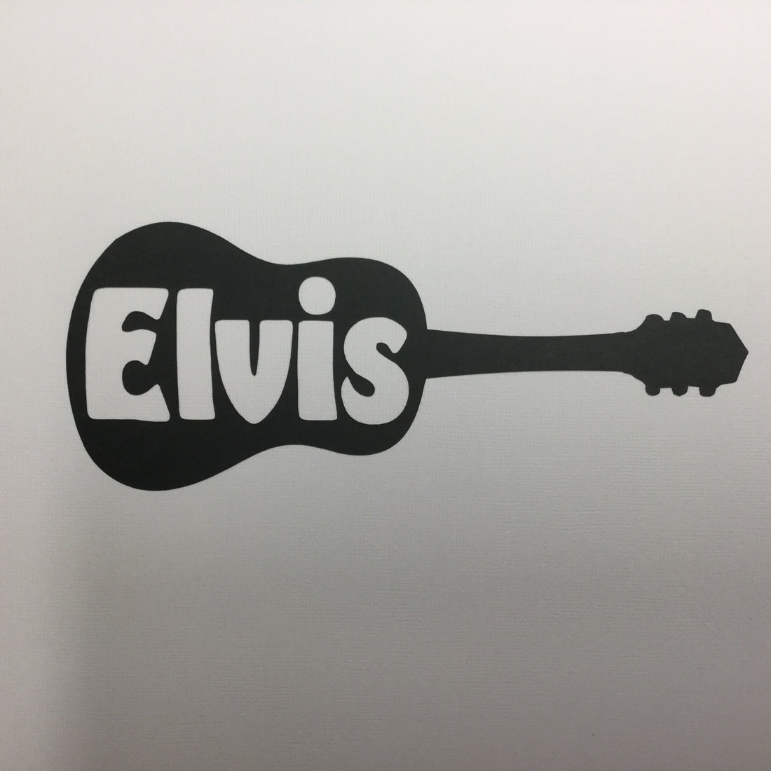 ELVIS GUITAR Black Music Laser Cut Diecut Scrapbooksrus