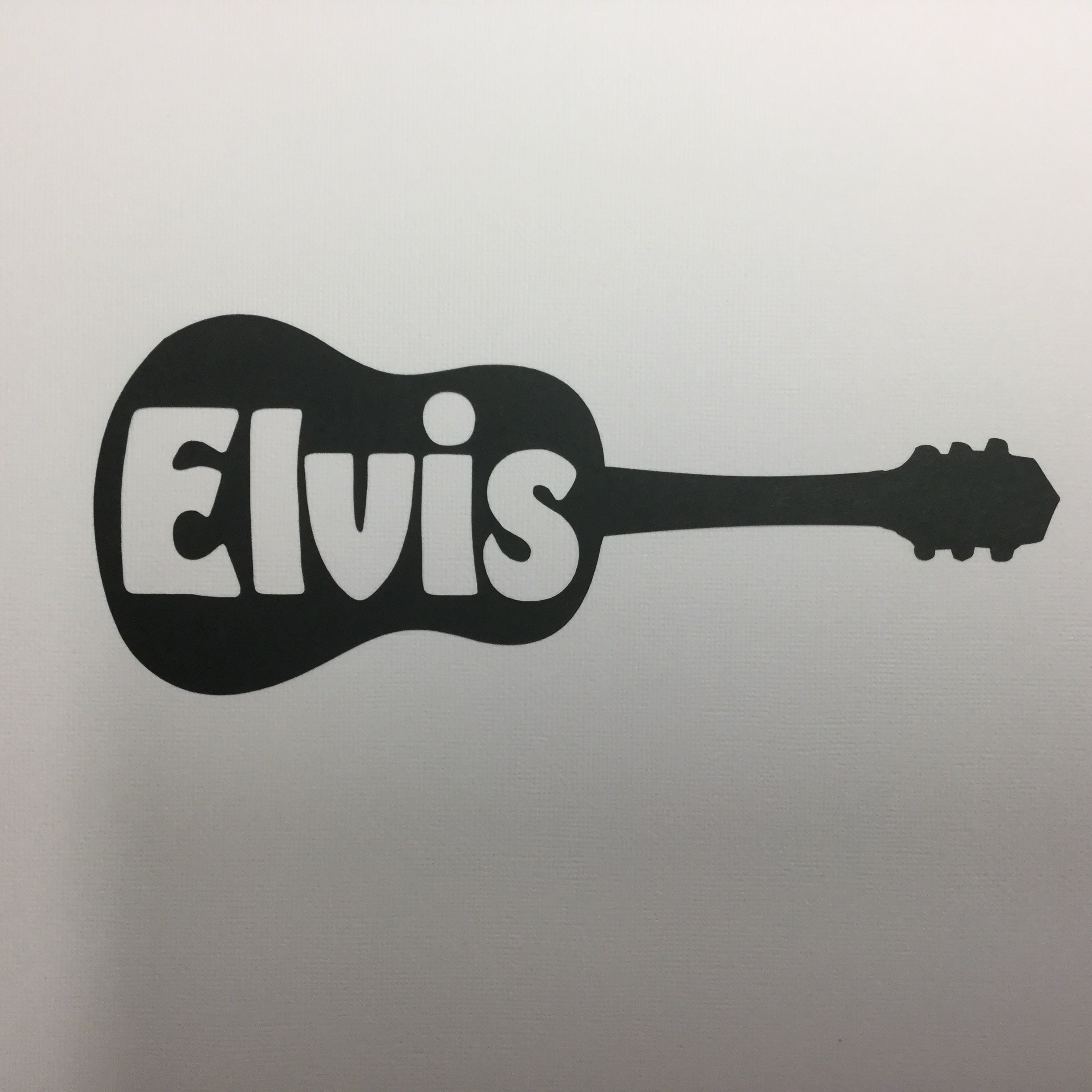 ELVIS GUITAR Black Music Laser Cut Diecut Scrapbooksrus