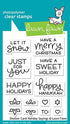 Lawn Fawn SHUTTER CARD HOLIDAY SAYINGS Clear Stamps Scrapbooksrus