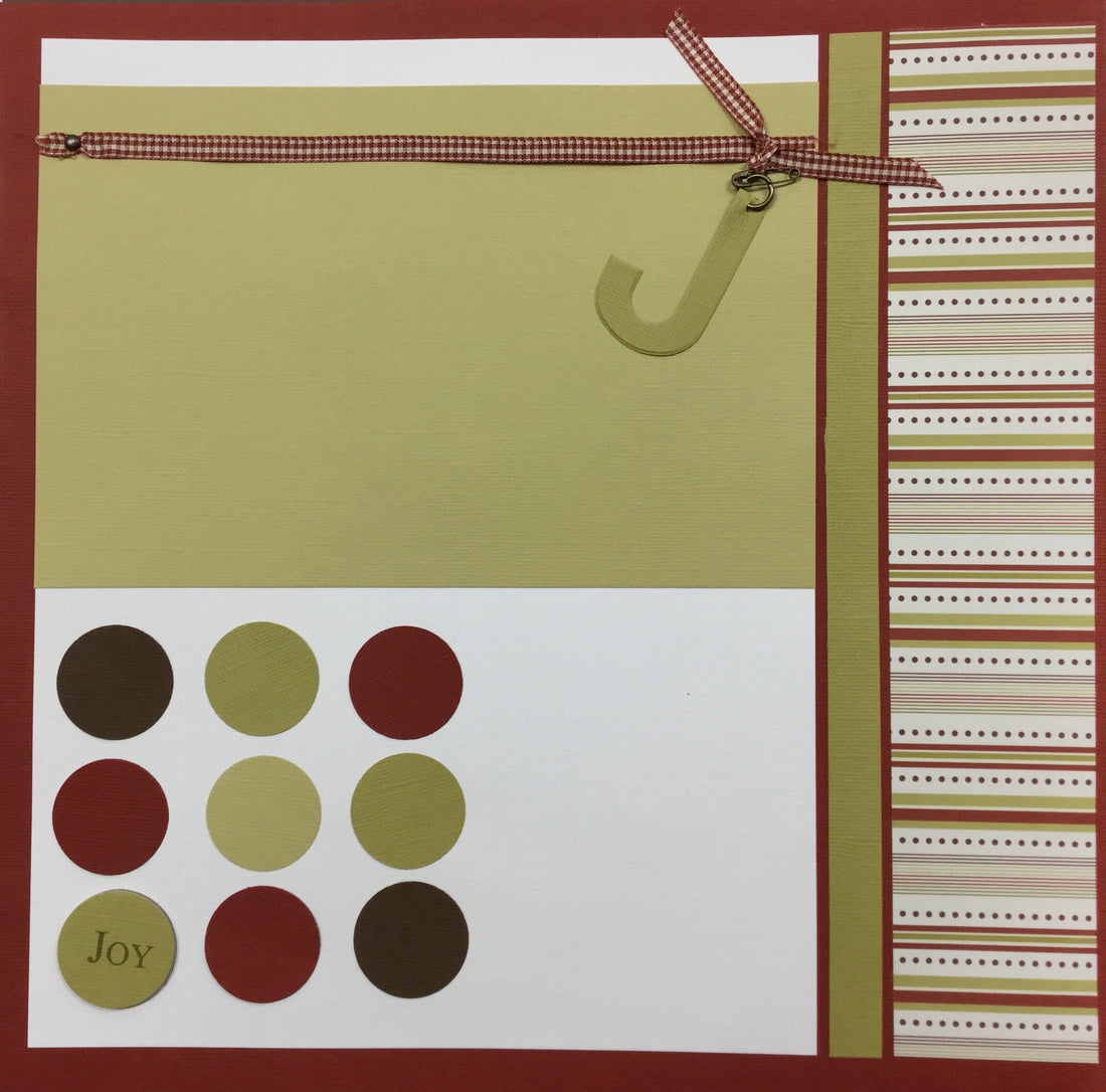 Premade Pages CIRCLES OF JOY 12"X12" Scrapbook Page Scrapbooksrus