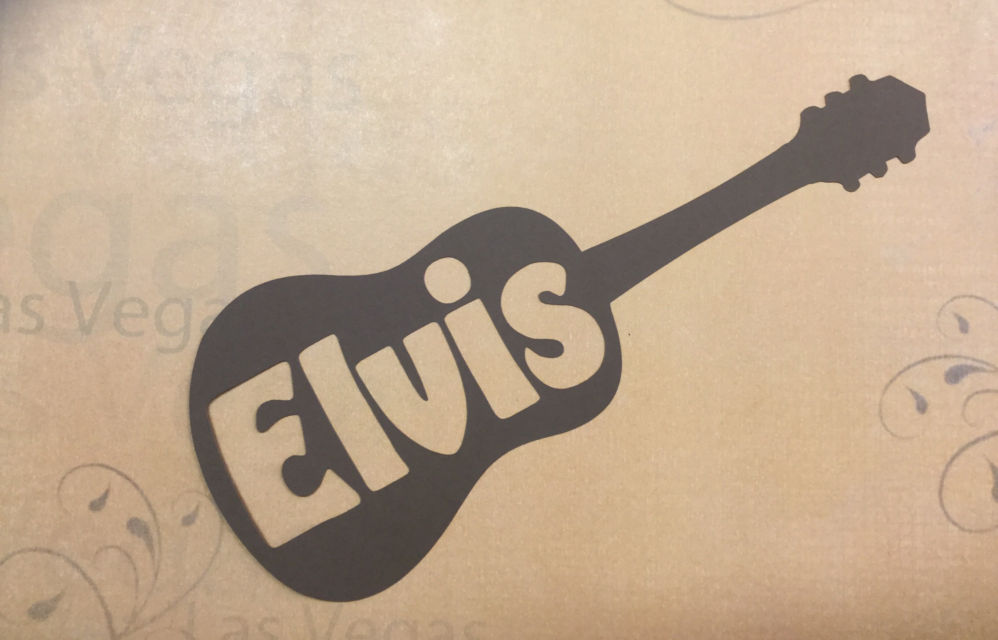 Elvis Guitar Scrapbook Die Cut @ Scrapbooksrus