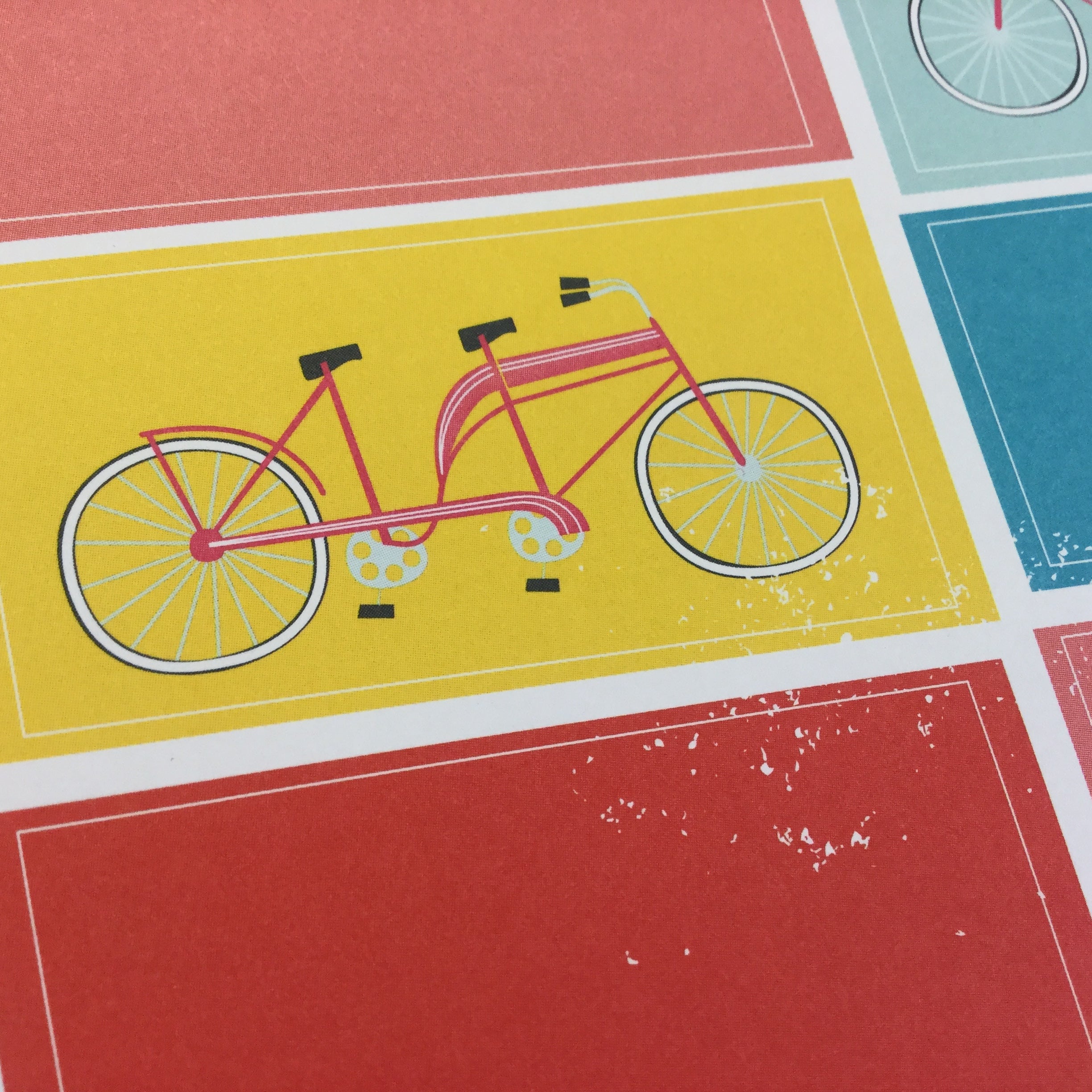 American Crafts Shoreline SANTA MONICA 12"X12" Bike Paper