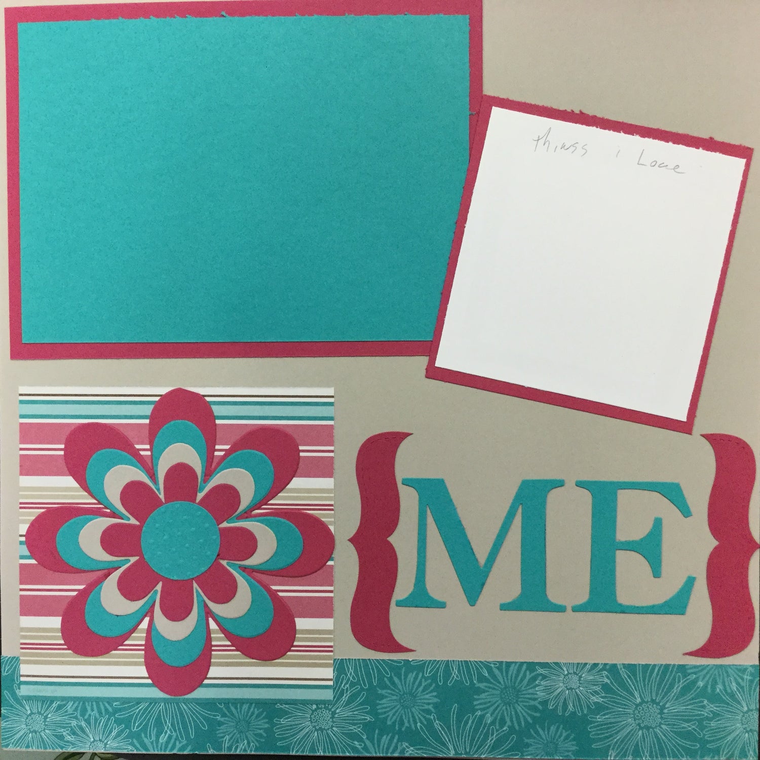 Premade Pages A FEW OF MY FAVORITE THINGS 12"X12" (2) Scrapbook Pages Scrapbooksrus