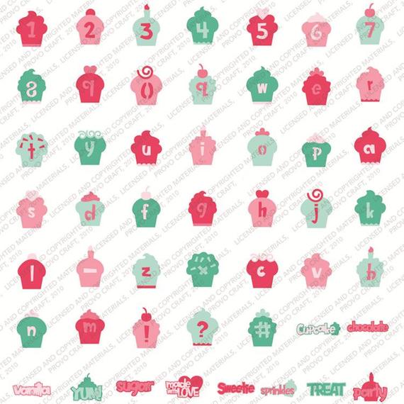 Provo Cricut Cartridge CUPCAKE 3pc Scrapbooksrus