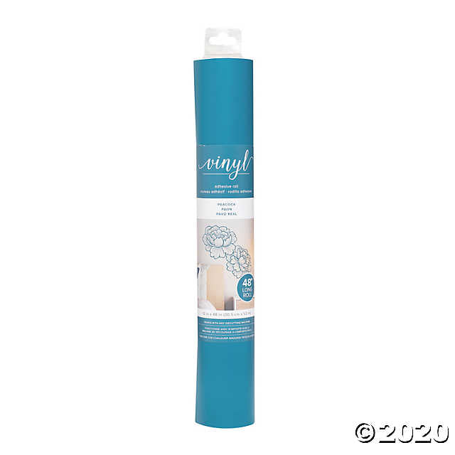 American Crafts PEACOCK Vinyl Adhesive Roll 12”x 48” Scrapbooksrus