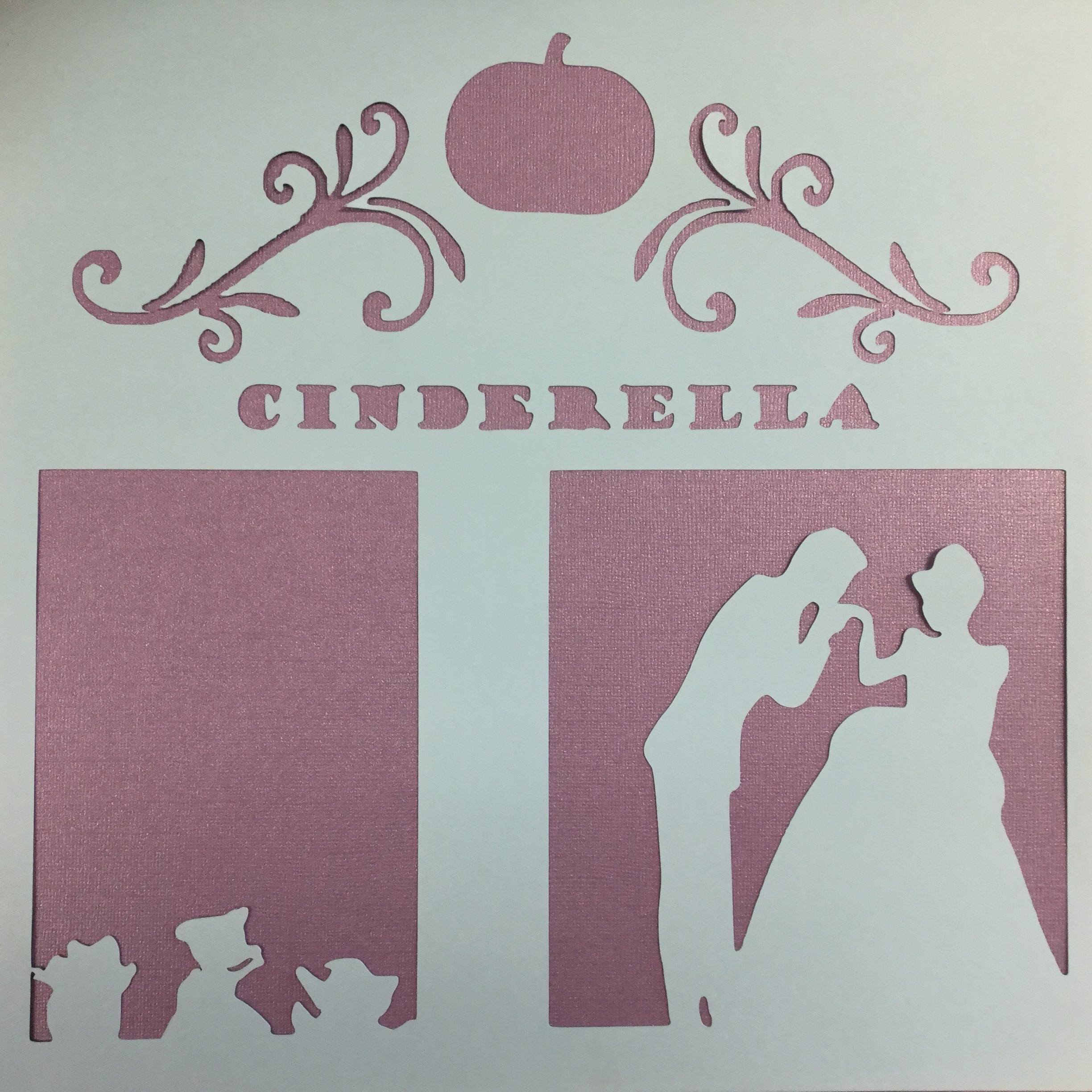 Page Frame CINDERELLA 12"x12" Scrapbook Overlay Scrapbooksrus