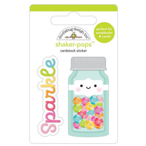 Doodlebug Shaker-Pops SEQUIN JAR 3D Stickers Scrapbooksrus