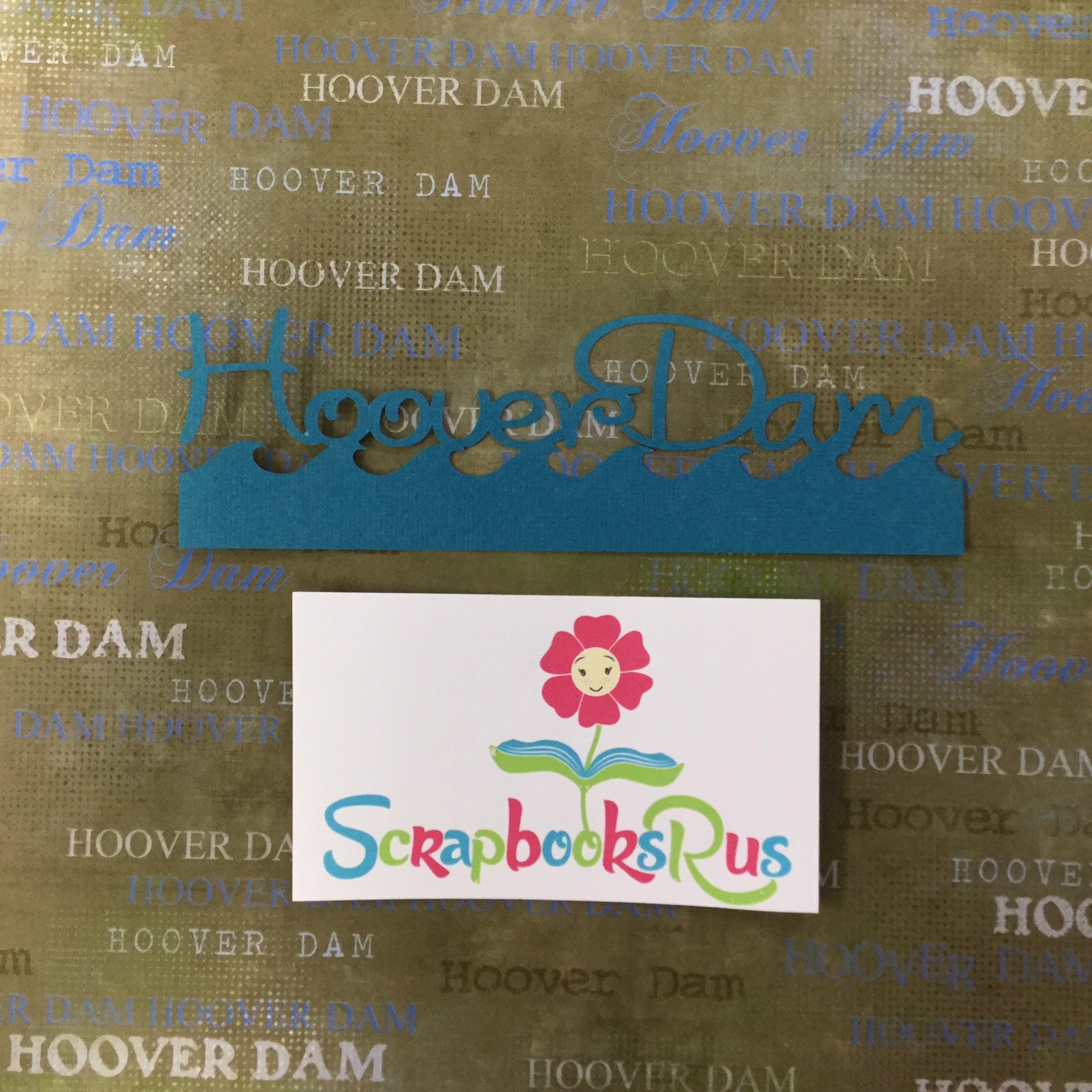 HOOVER DAM WAVE Travel LasVegas Laser Cuts 2"X 6.5" Scrapbooksrus