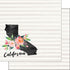 CALIFORNIA WATERCOLOR 12"X12" Scrapbook Travel Paper Scrapbooksrus