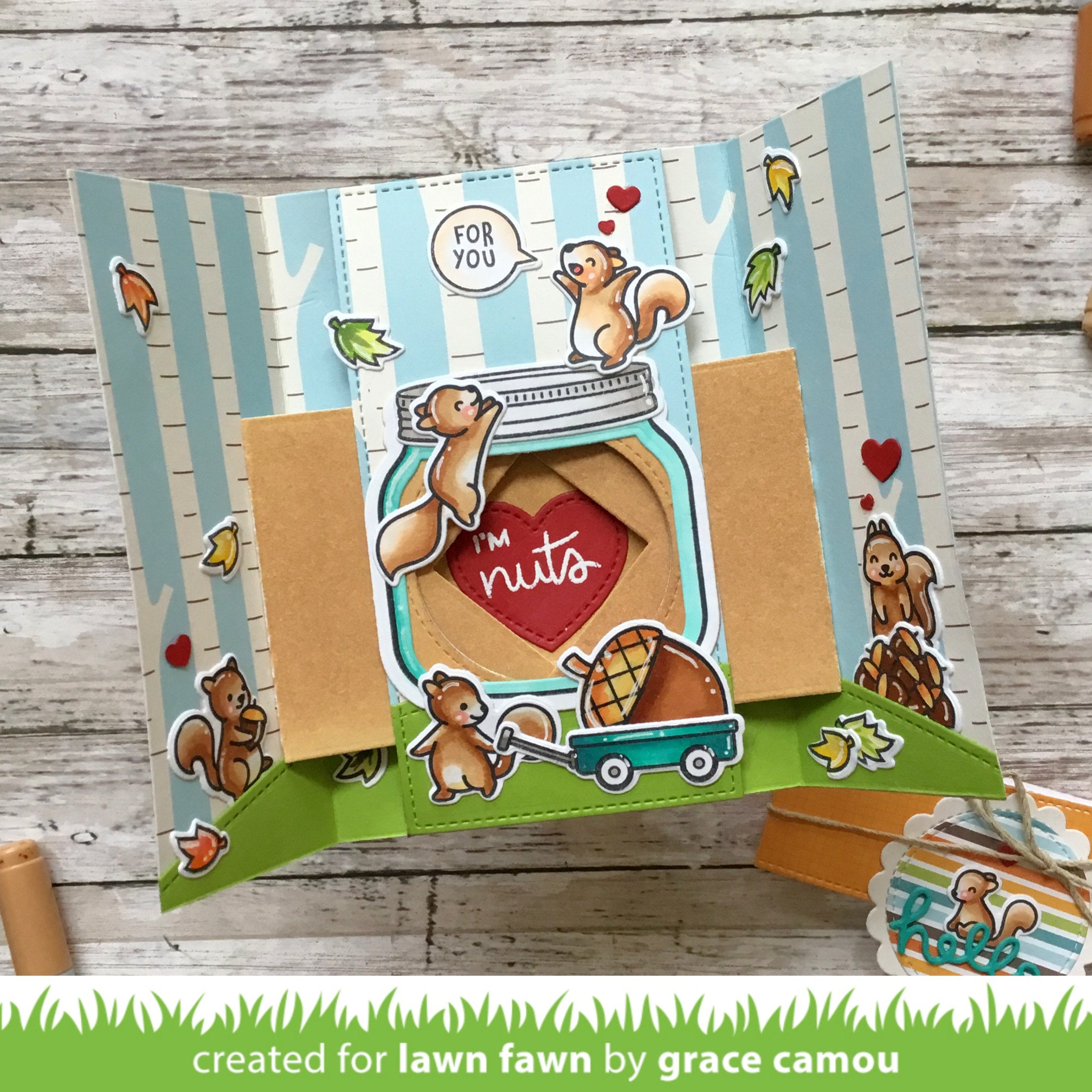 Lawn Cuts BIG ACORN Custom Craft Dies 2pc Scrapbooksrus