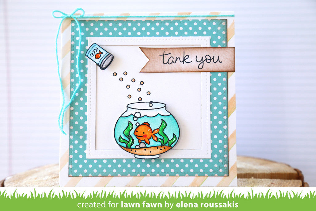 Lawn Fawn FINTASTIC FRIENDS Clear Stamps 23pc Scrapbooksrus