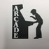 ARCADE Video Game Playing Boy Black Laser Cut DieCut Scrapbooksrus
