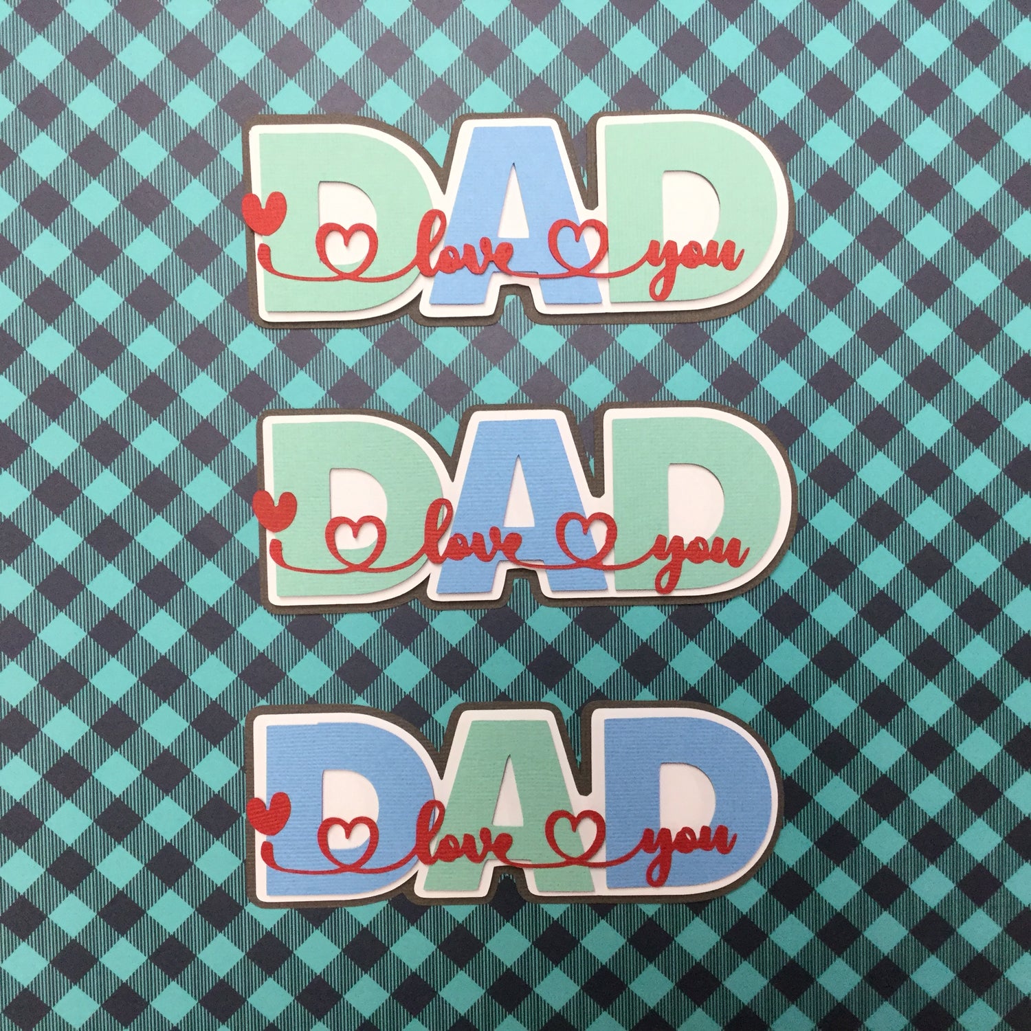 DAD I LOVE YOU Father’s Day Die Cuts Scrapbooksrus