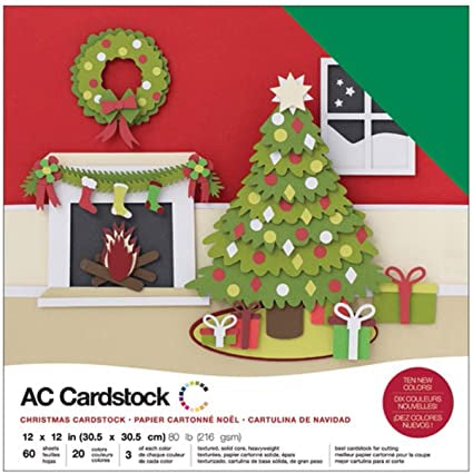AC Cardstock CHRISTMAS 12x12 Paper Pack Scrapbooksrus