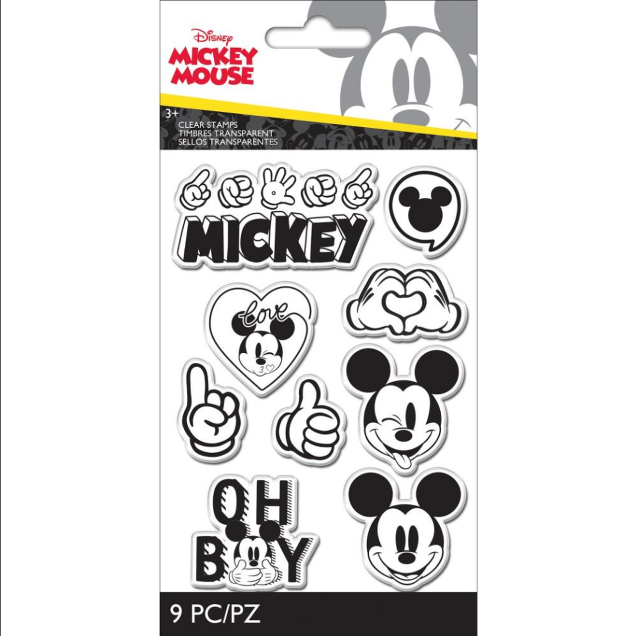 EK Success Disney MICKEY MOUSE Clear Acrylic Stamps Scrapbooksrus