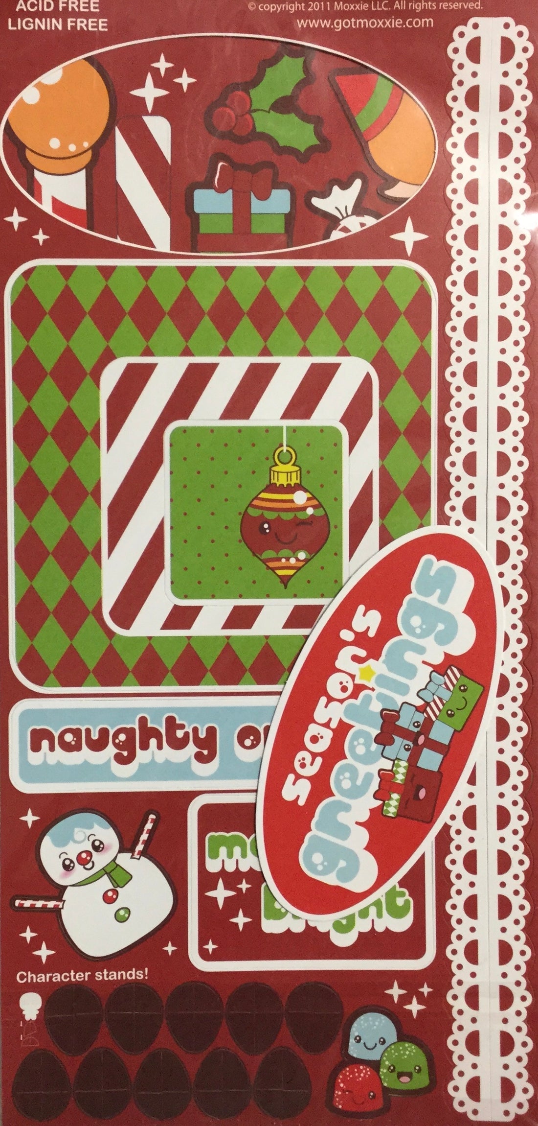 Moxxie PARTY AT THE POLE Double-Sided Punchout Sheets Scrapbooksrus