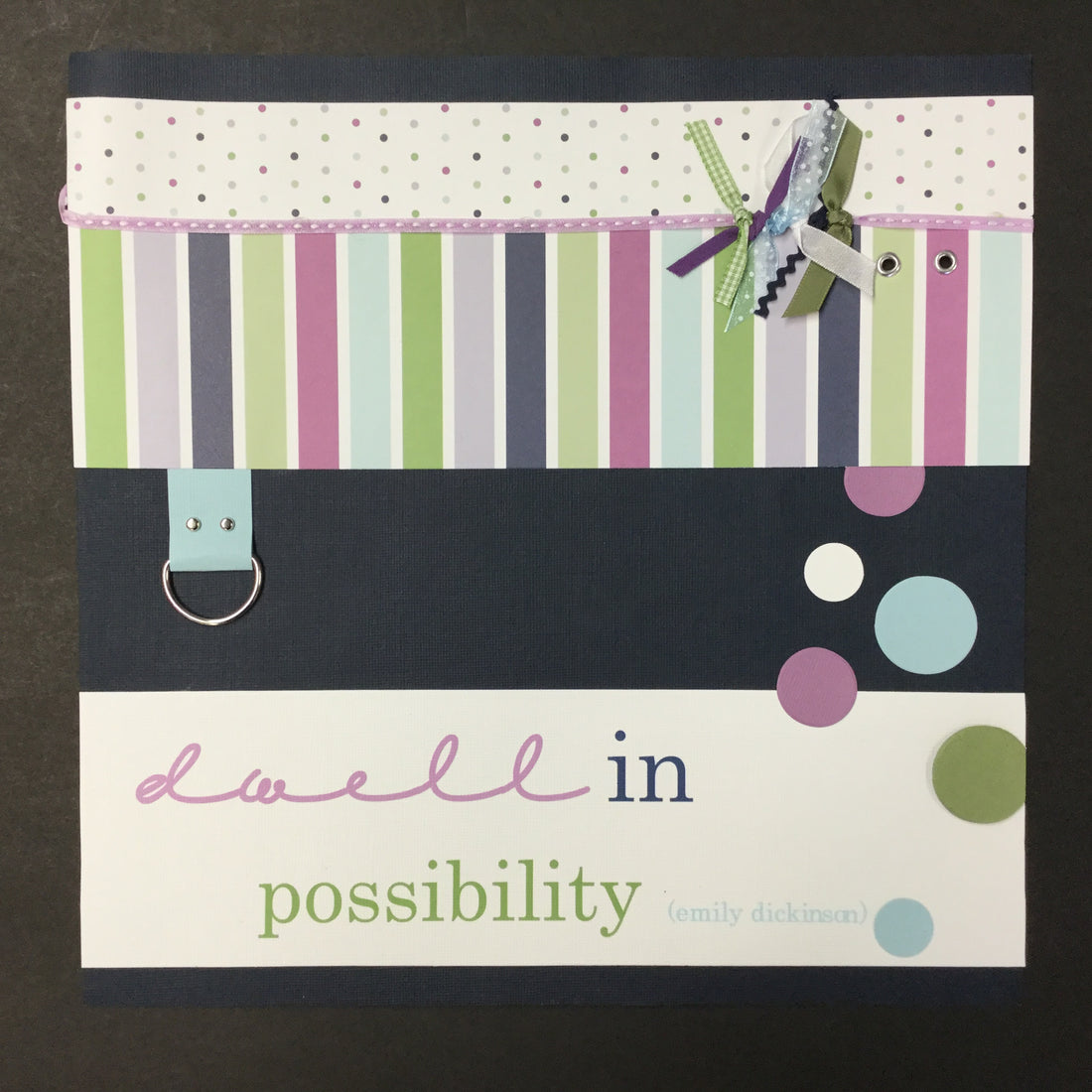 Premade Pages  DWELL IN POSSIBILITY 12&quot;X12&quot; Scrapbook Page Scrapbooksrus 