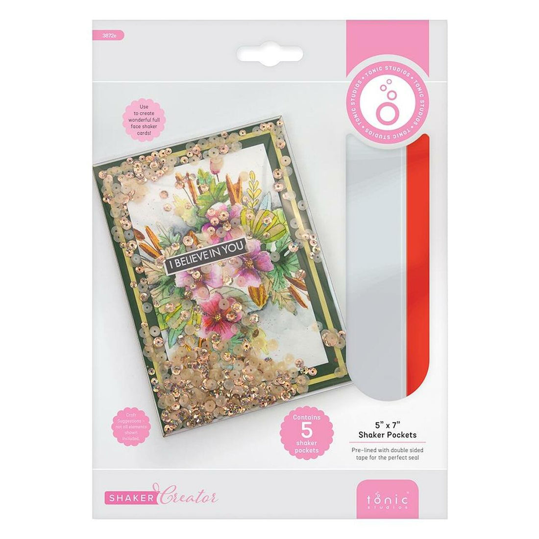 Tonic Studios Shaker Creator SHAKER POCKETS 5pc Scrapbooksrus