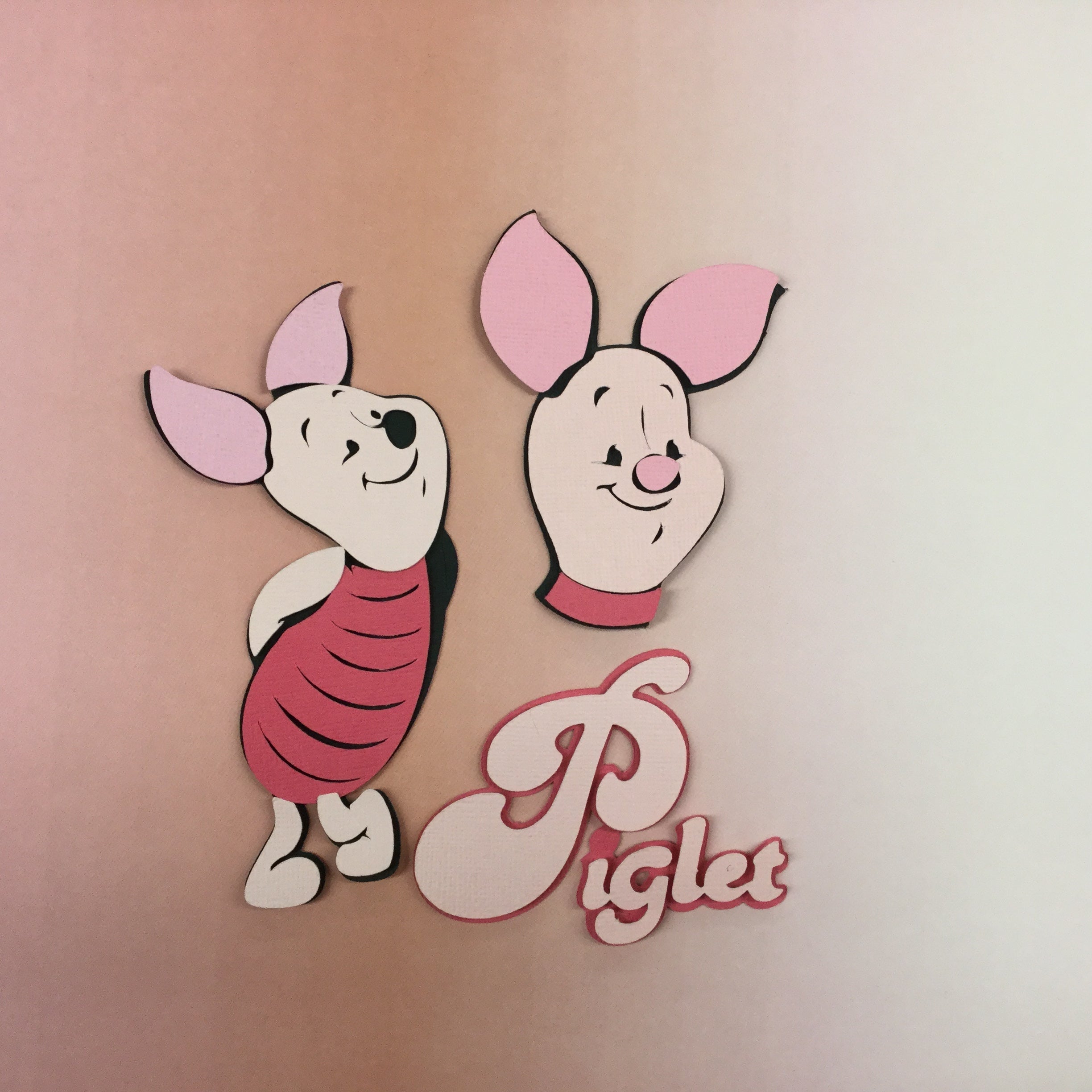 Disney PIGLET Custom Die Cut Scrapbooksrus