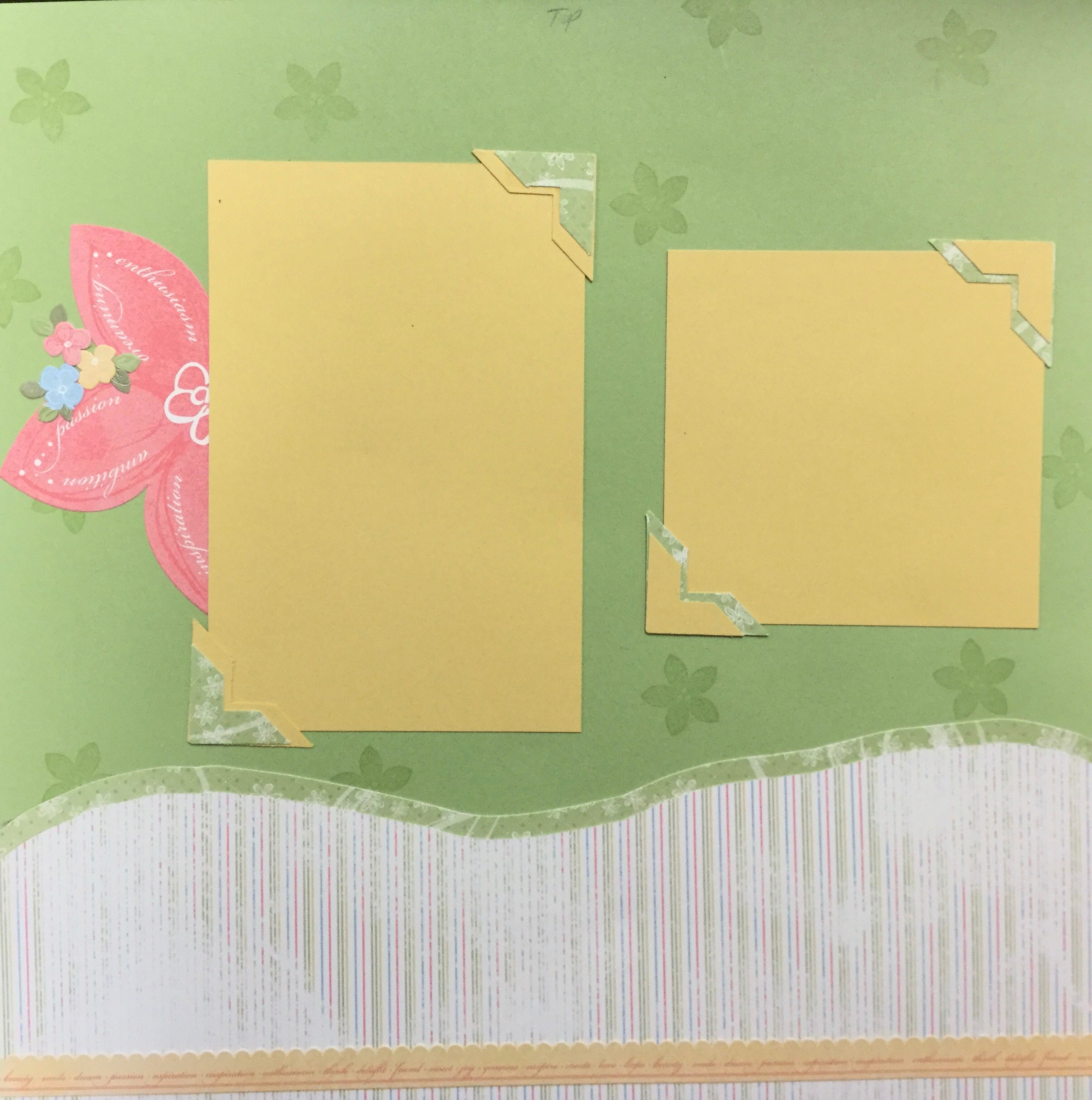 Premade Pages PASSION & AMBITION 12"X12" (2) Scrapbook Pages Scrapbooksrus