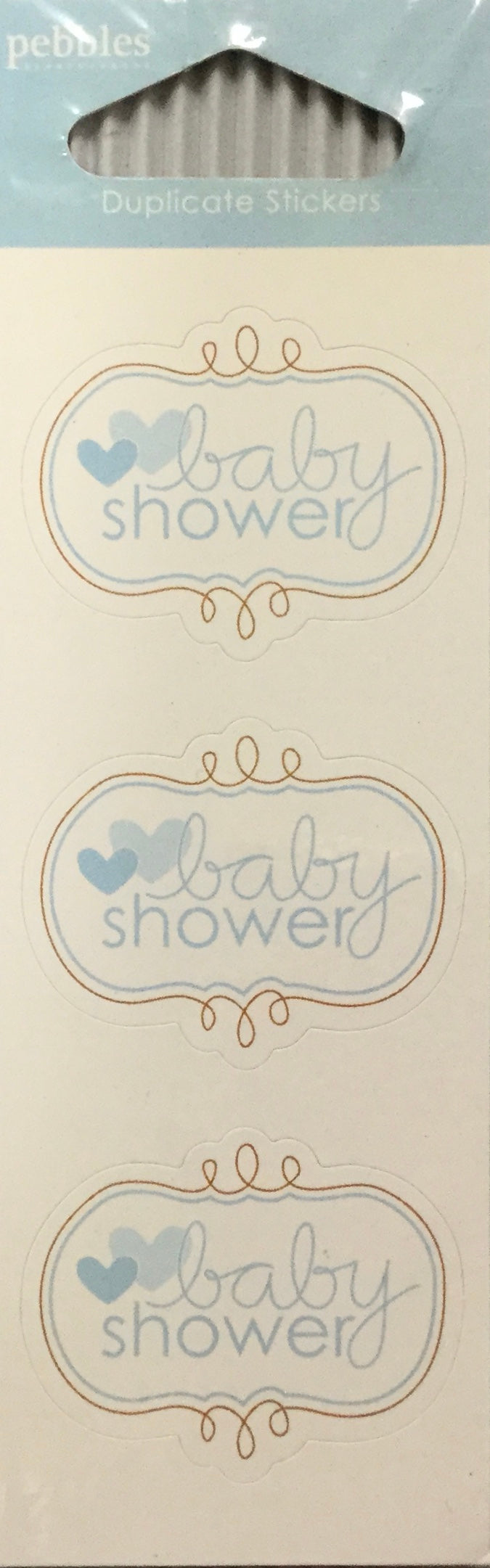 Pebbles NEW ARRIVAL- BOY Duplicate Stickers 5pc Scrapbooksrus
