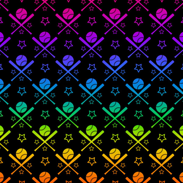 NEON SPORTS BASEBALL KIT 12"X12" Scrapbook Paper 12 Sheets Scrapbooksrus