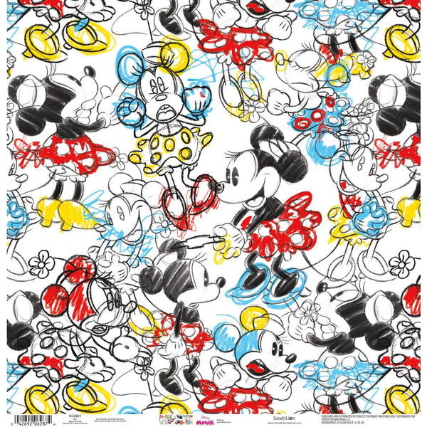 Minnie Yellow Bows - Disney Single-Sided Paper 12x12
