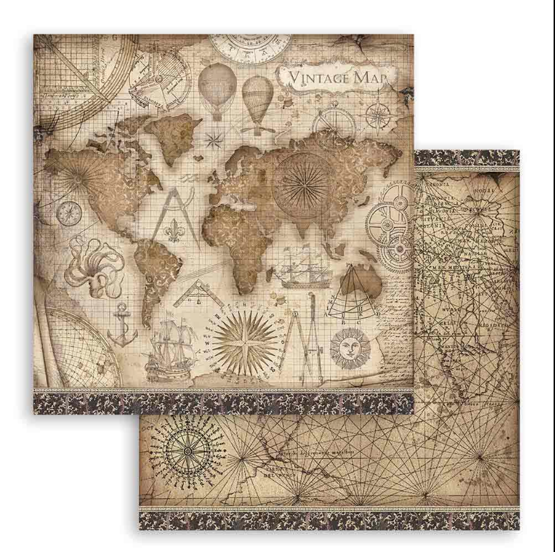 Stamperia SIR VAGABOND 12"X12" Paper Pad Scrapbooksrus